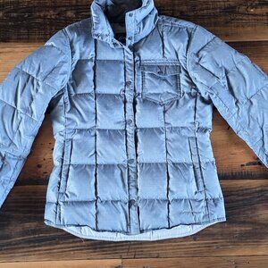 Eddie Bauer Women's Grey Down Shirt Jacket / Women's Lightweight Jacket Medium